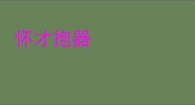 怀才抱器