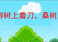 柳树上着刀，桑树上出血