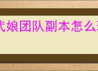 武娘团队副本怎么玩,武娘团队副本玩法技巧说明