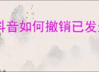 抖音如何撤销已发送消息