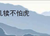 乳犊不怕虎