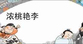 浓桃艳李