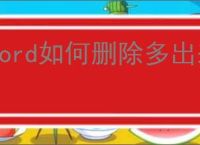 word如何删除多出来的空白页