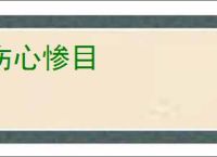 伤心惨目