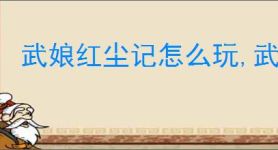 武娘红尘记怎么玩,武娘红尘记介绍及玩法分享