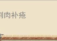 割肉补疮