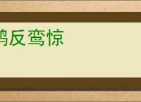 鹊反鸾惊