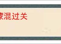 蒙混过关