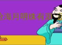 沧海月明珠有泪 蓝田日暖玉生烟