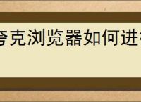 夸克浏览器如何进行离线下载