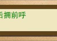 后拥前呼