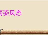 鸾姿凤态