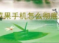 苹果手机怎么彻底删除所有数据
