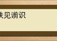 肤见谫识