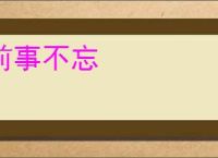 前事不忘