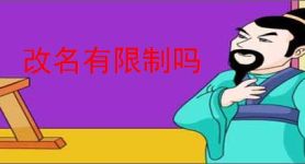 改名有限制吗