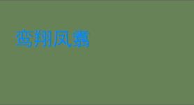鸾翔凤翥
