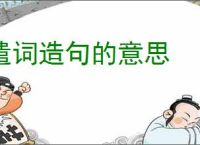遣词造句的意思
