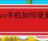 vivo手机如何设置锁屏时间