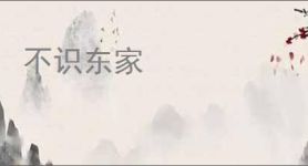 不识东家