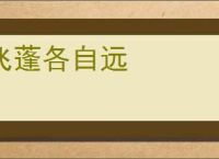 飞蓬各自远