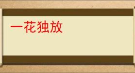 一花独放