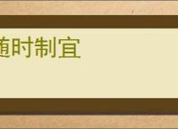 随时制宜