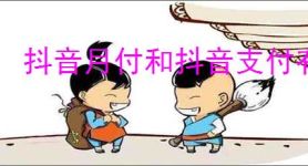 抖音月付和抖音支付有何区别