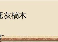 死灰槁木