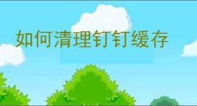 如何清理钉钉缓存