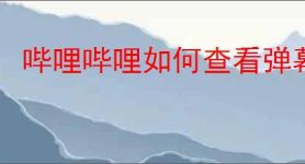 哔哩哔哩如何查看弹幕发布者