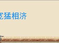 宽猛相济
