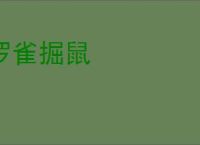 罗雀掘鼠