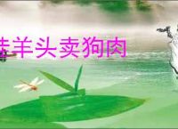 挂羊头卖狗肉