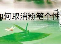 如何取消粉笔个性化服务项