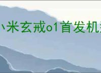 小米玄戒o1首发机型是啥