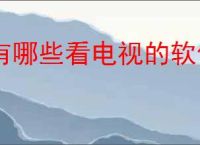 有哪些看电视的软件