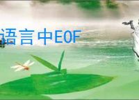 c语言中EOF