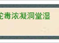 蛇毒浓凝洞堂湿