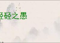 硁硁之愚