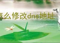 怎么修改dns地址