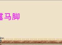 露马脚