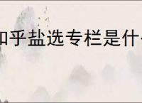 知乎盐选专栏是什么