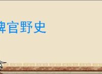 稗官野史