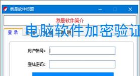 电脑软件加密验证解决方案