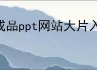 成品ppt网站大片入口在哪