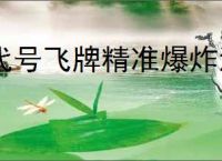 代号飞牌精准爆炸流怎么玩,代号飞牌精准爆炸流搭配推荐