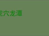 虎穴龙潭