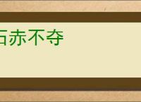 石赤不夺