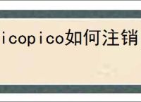 picopico如何注销